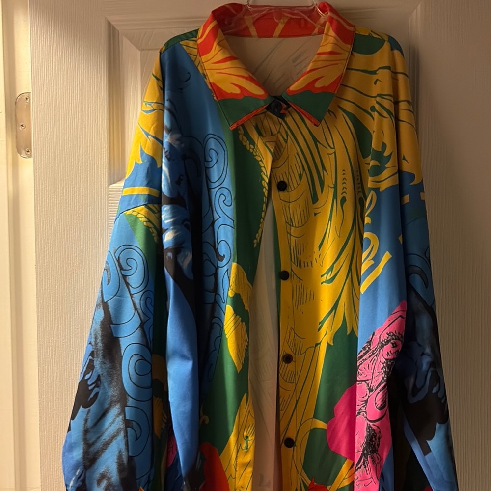 Colorful Abstract Button-Up Shirt - Picture 2 of 6